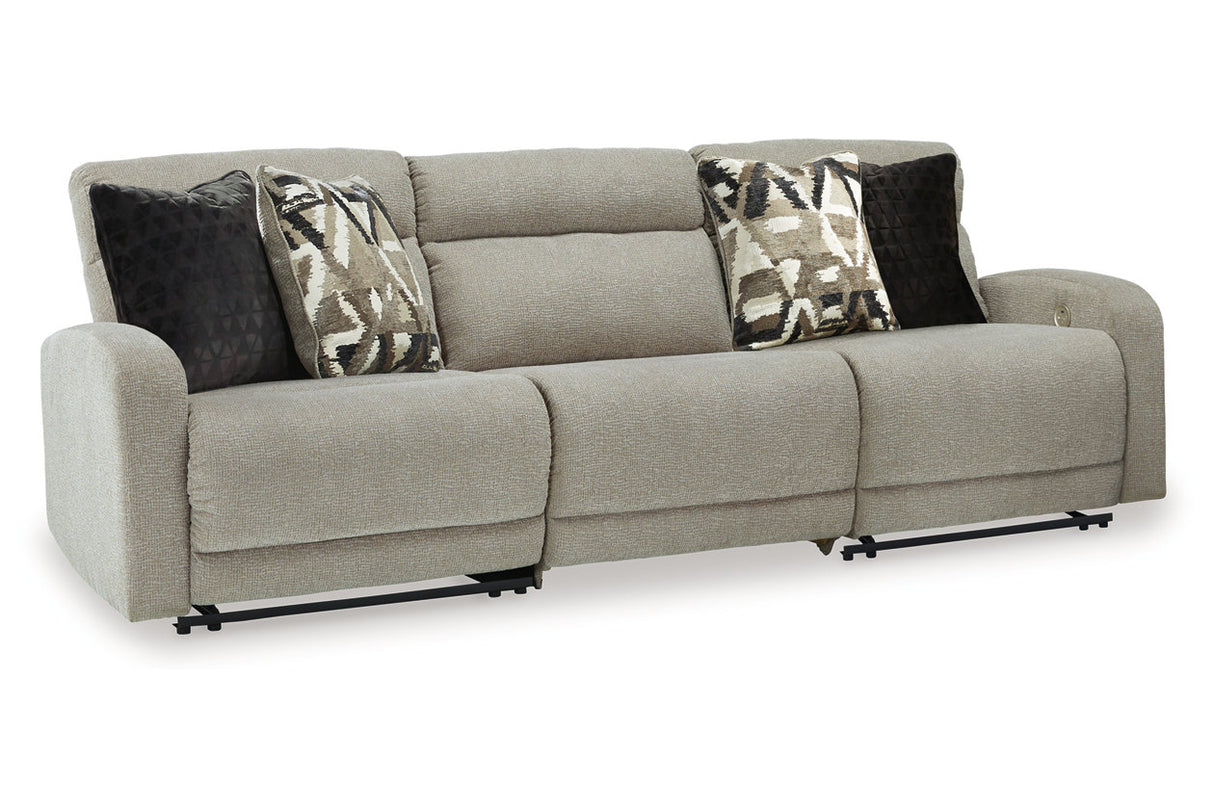 Colleyville Stone 3-Piece Power Reclining Sectional Sofa from Ashley - Luna Furniture