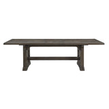 Sedley Walnut/Rustic Black Return Desk from Homelegance - Luna Furniture