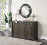 Sarasota Driftwood Brown Server with 3 Door from Homelegance - Luna Furniture