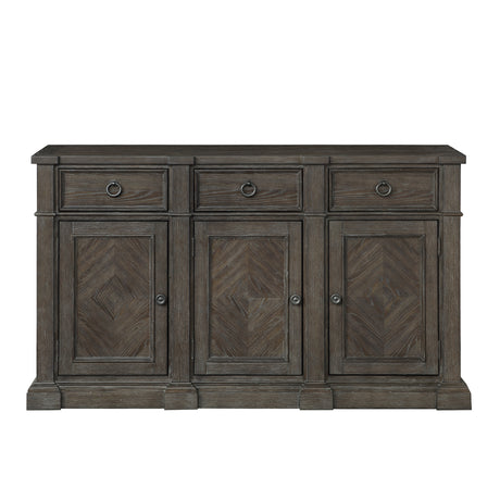 Sarasota Driftwood Brown Server with 3 Door from Homelegance - Luna Furniture