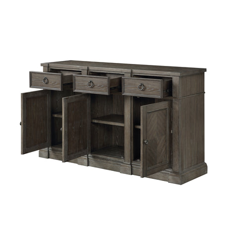 Sarasota Driftwood Brown Server with 3 Door from Homelegance - Luna Furniture
