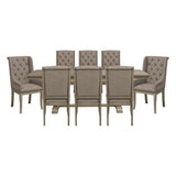Vermillion Gray Cashmere 9-Piece Extendable Dining Set from Homelegance - Luna Furniture
