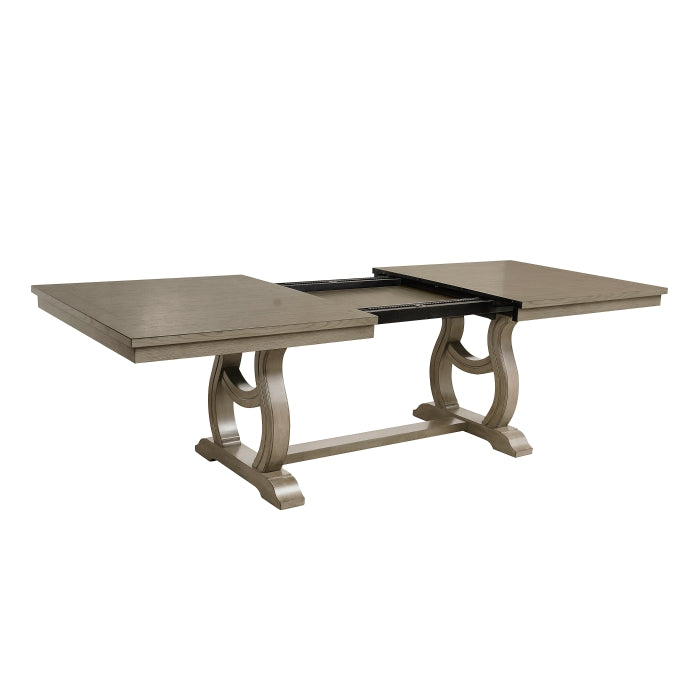 Vermillion Gray Cashmere Extendable Dining Table from Homelegance - Luna Furniture