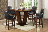 Bayshore Brown Swivel Counter Height Chair, Set of 2 from Homelegance - Luna Furniture