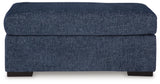Evansley Chair and Ottoman in Navy from Ashley - Luna Furniture