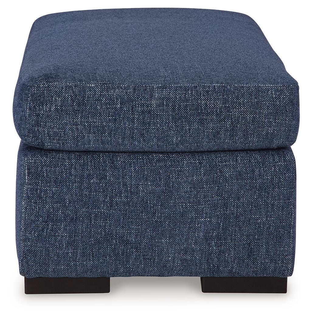 Evansley Chair and Ottoman in Navy from Ashley - Luna Furniture
