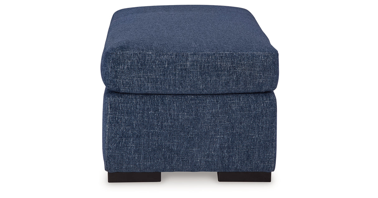 Evansley Chair and Ottoman in Navy from Ashley Furniture - Luna Furniture