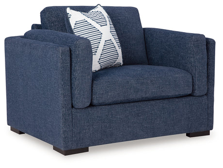Evansley Sofa, Loveseat, Chair and Ottoman in Navy from Ashley Furniture - Luna Furniture