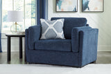 Evansley Sofa, Loveseat, Chair and Ottoman in Navy from Ashley Furniture - Luna Furniture