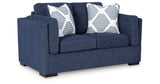 Evansley Navy Loveseat from Ashley Furniture - Luna Furniture