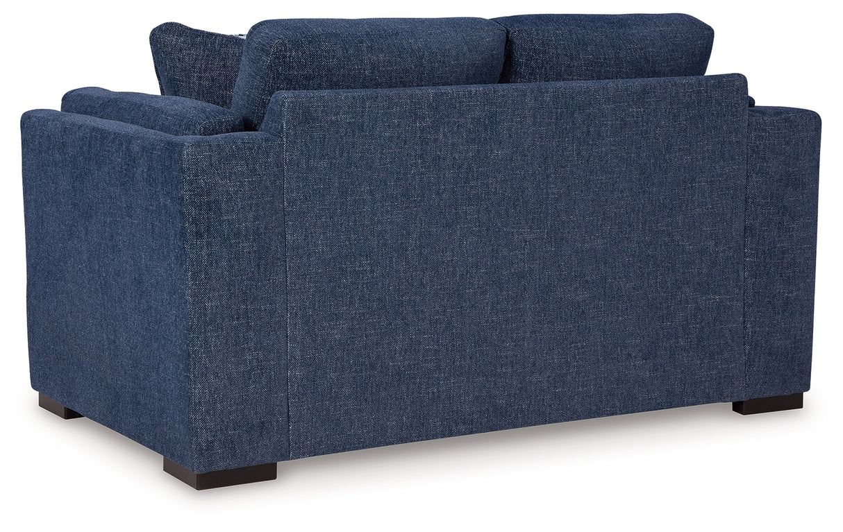 Evansley Sofa, Loveseat, Chair and Ottoman in Navy from Ashley Furniture - Luna Furniture