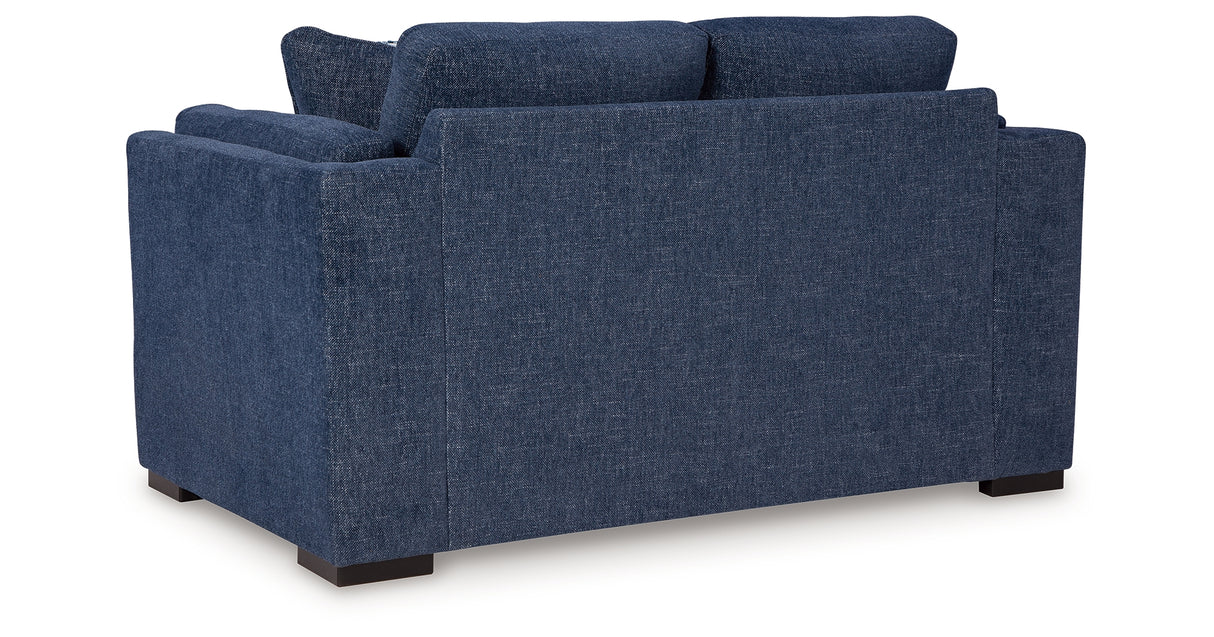 Evansley Navy Loveseat from Ashley Furniture - Luna Furniture