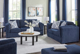 Evansley Navy Living Room Set from Ashley - Luna Furniture