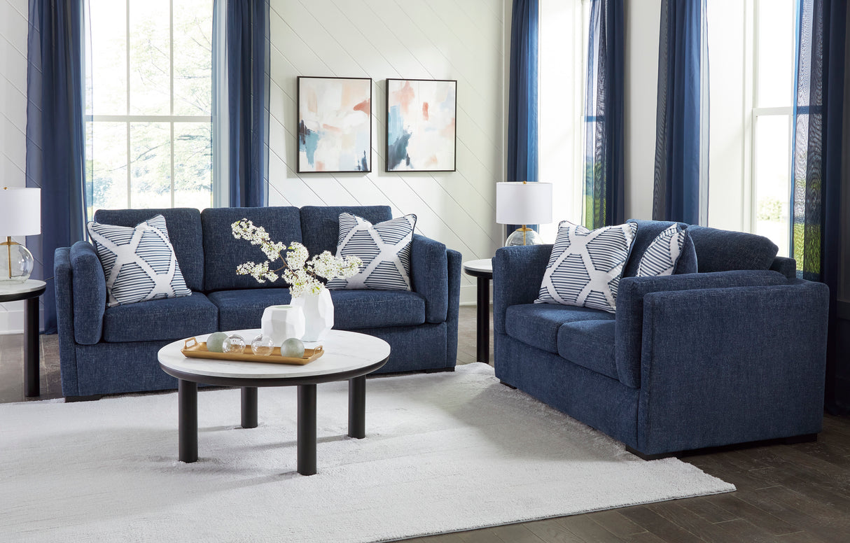 Evansley Navy Living Room Set from Ashley - Luna Furniture