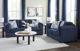 Evansley Navy Living Room Set from Ashley - Luna Furniture