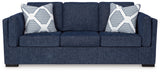 Evansley Sofa, Loveseat, Chair and Ottoman in Navy from Ashley Furniture - Luna Furniture