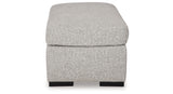 Evansley Pewter Ottoman from Ashley - Luna Furniture