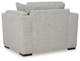 Evansley Pewter Sofa, Loveseat, Chair and Ottoman from Ashley - Luna Furniture