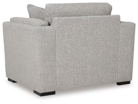 Evansley Pewter Sofa, Loveseat, Chair and Ottoman from Ashley - Luna Furniture