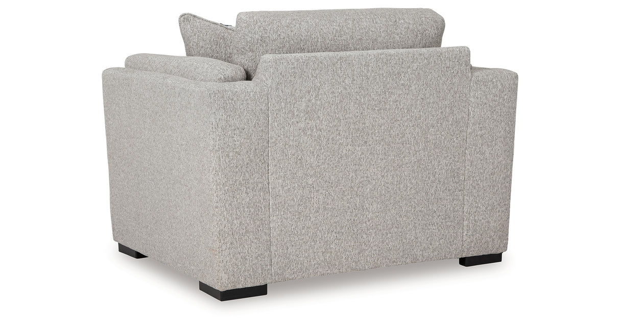 Evansley Sofa, Loveseat, Chair and Ottoman in Pewter from Ashley Furniture - Luna Furniture