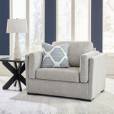 Evansley Pewter Sofa, Loveseat, Chair and Ottoman from Ashley - Luna Furniture