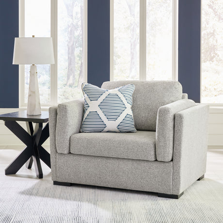 Evansley Pewter Sofa, Loveseat, Chair and Ottoman from Ashley - Luna Furniture