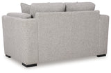 Evansley Pewter Sofa, Loveseat, Chair and Ottoman from Ashley - Luna Furniture