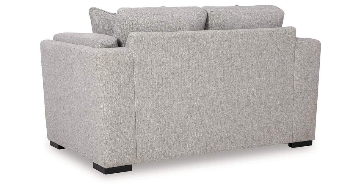 Evansley Sofa, Loveseat, Chair and Ottoman in Pewter from Ashley Furniture - Luna Furniture