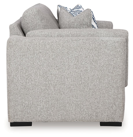 Evansley Pewter Sofa, Loveseat, Chair and Ottoman from Ashley - Luna Furniture