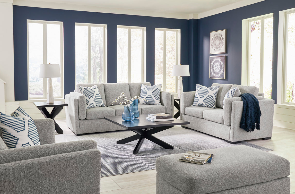 Evansley Pewter Living Room Set from Ashley - Luna Furniture