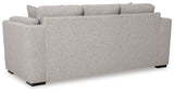 Evansley Pewter Sofa, Loveseat, Chair and Ottoman from Ashley - Luna Furniture