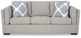 Evansley Pewter Sofa, Loveseat, Chair and Ottoman from Ashley - Luna Furniture