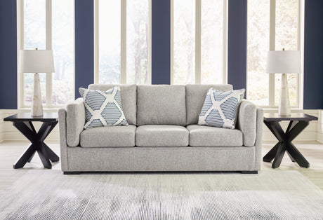 Evansley Pewter Sofa, Loveseat, Chair and Ottoman from Ashley - Luna Furniture