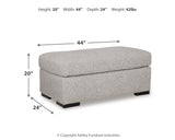 Evansley Pewter Chair and Ottoman from Ashley - Luna Furniture