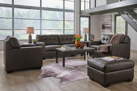 Belziani Storm Leather Living Room Set