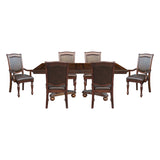 Lordsburg Brown Chery 7-Piece 103" Double Pedestal Extendable Dining Set from Homelegance - Luna Furniture