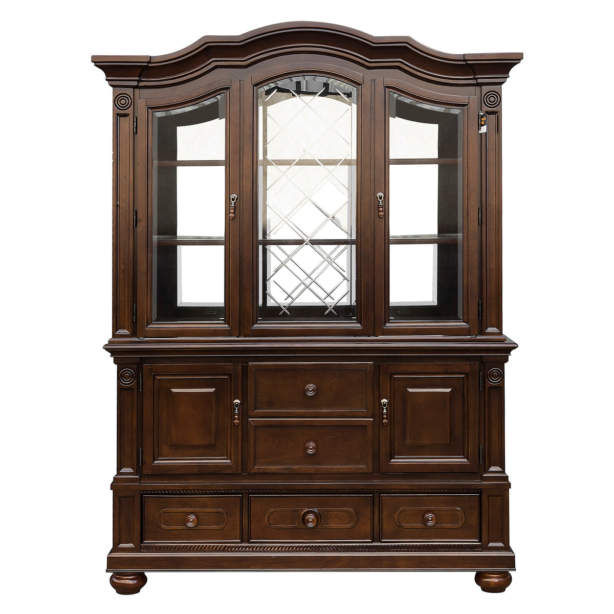 Lordsburg Brown Chery Round Dining Table