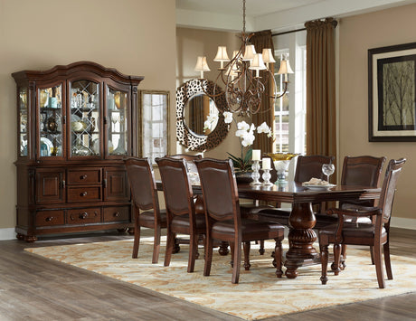 Lordsburg Brown Chery 5-Piece 54" Round Dining Set from Homelegance - Luna Furniture