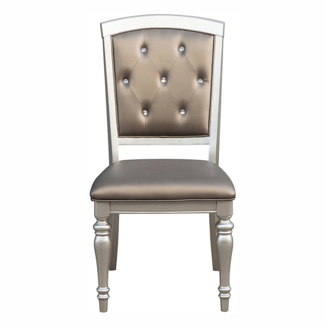 Orsina Silver Side Chair, Set of 2 from Homelegance - Luna Furniture