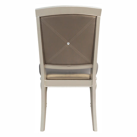 Orsina Silver Mirrored 7-Piece 96" Extendable Dining Set from Homelegance - Luna Furniture