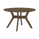 Edam Brown 5-Piece Round Dining Set from Homelegance - Luna Furniture