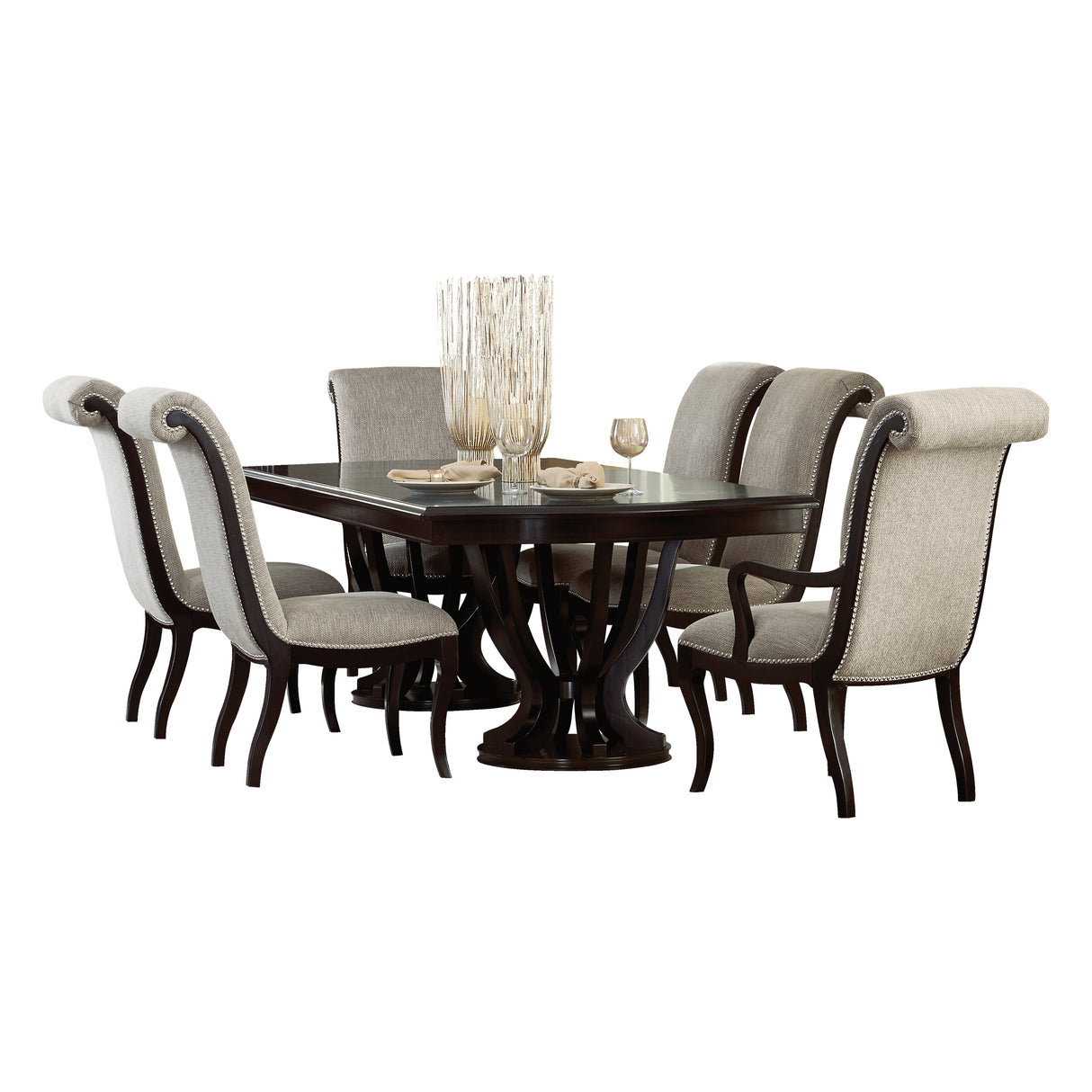 Savion Espresso 7-Piece Dining Set from Homelegance - Luna Furniture