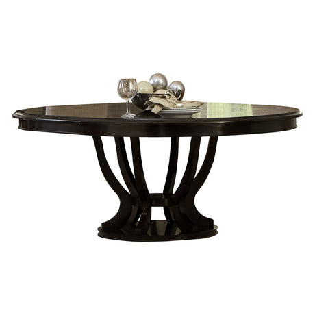 Savion Espresso Round/Oval 7-Piece Dining Set from Homelegance - Luna Furniture