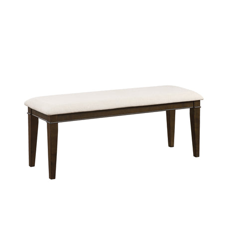 Makah Dark Brown/Beige 7-Piece 78" Extendable Dining Set from Homelegance - Luna Furniture