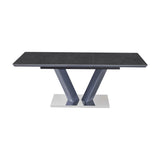 Yannis Black Sintered Stone Dining Room Table