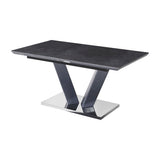 Yannis Black Sintered Stone Dining Room Table