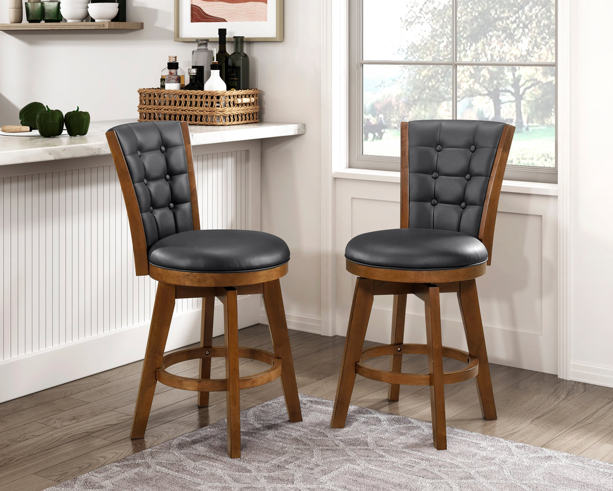 Yannis Black/Gray 7-Piece Dining Room Set