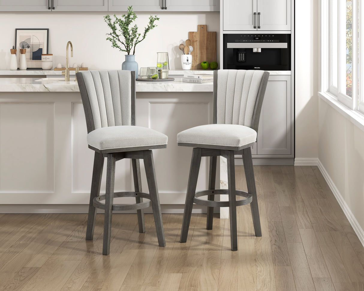 5507-29BES Swivel Pub Height Chair, Set of 2 from Homelegance - Luna Furniture