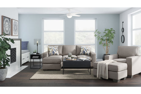 Greaves Stone Sofa Chaise, Chair, and Ottoman from Ashley - Luna Furniture