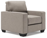 Greaves Stone Sofa Chaise, Chair, and Ottoman from Ashley - Luna Furniture
